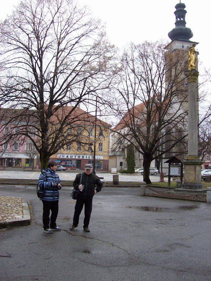 náměstí v Soběslavi - cestou do cukrárny